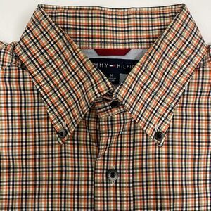 TOMMY HILFIGER Long Sleeve Plaid Button Down Shirt